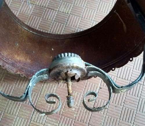 Old vintage style light holder