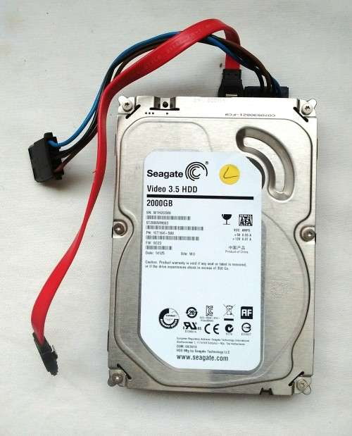 SEAGATE ST2000VM003 HARD DRIVE, VIDEO 3.5 HDD, 2TB, SATA
