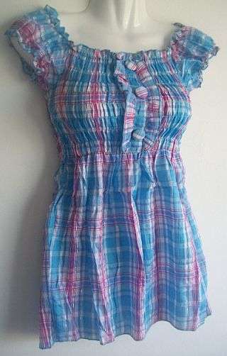 Checked Top. To Fit Size 38