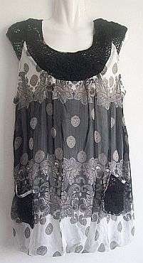 Beautiful Floral Chiffon Dress Top. To fit size 30/32