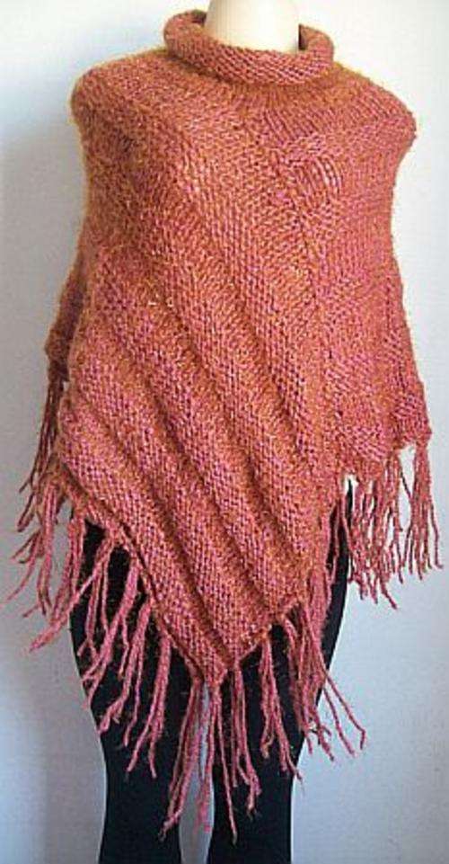 Lovely Chunky Knit  Warm Poncho.