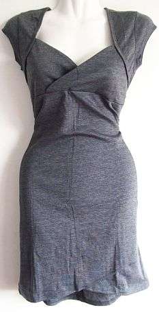 Stylish Short Sleeved Grey Dress. Size 36