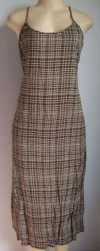 Checked Broown Dress. Size 38