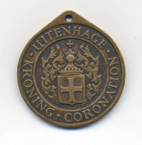 1953 Elizabeth II Utenhage Coronation Commemorative Medallian