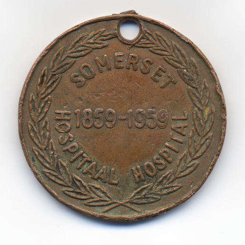 1959 Cape Town Somerset Hospital Centennial Commemorative Medallion