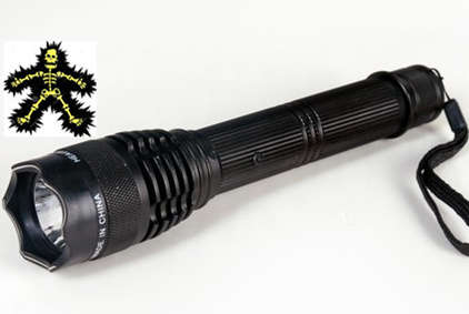 Rechargeable Metal Stun Gun With LED Torch
