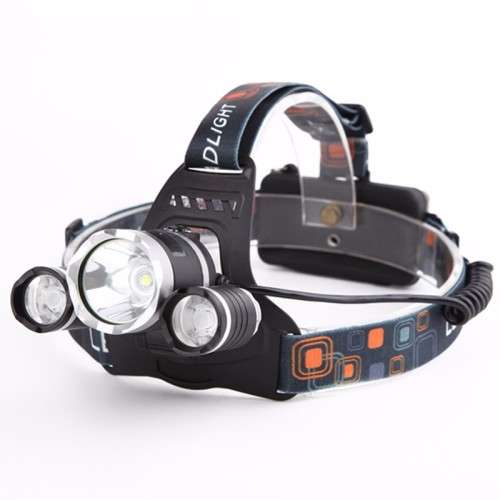 CREE XML-T6 3 LED Rechargeable LED Headlamp