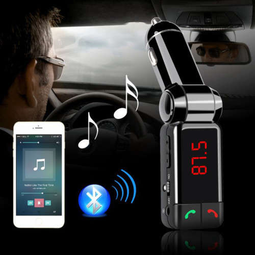 LCD Bluetooth Charger with handfree MP3 Player/ FM Radio Adapter Transmitter USB Charger