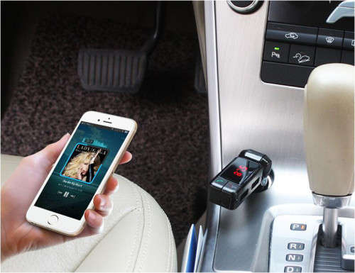 LCD Bluetooth Charger with handfree MP3 Player/ FM Radio Adapter Transmitter USB Charger