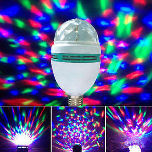 LED Mini Party Light  Rotating LED Stage Light Bulb