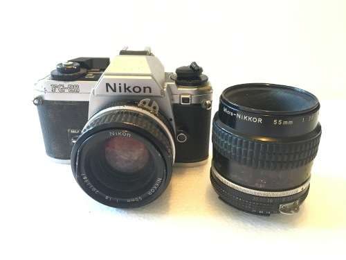 Nikon FG-20 With 2 lenses