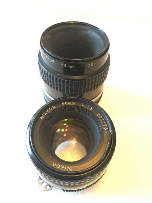 Nikon FG-20 With 2 lenses