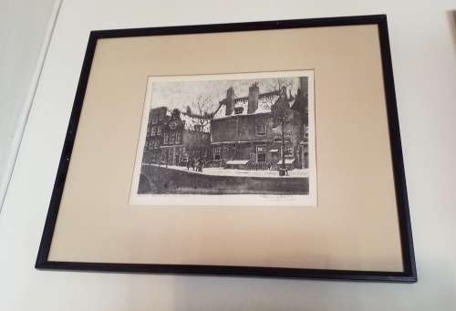 Tinus De Jongh - Amsterdam Etching