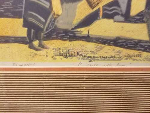 Alfred Krenz - Linocut