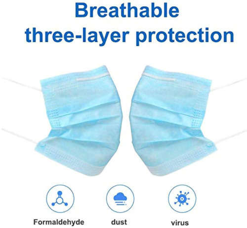 Face Mask - 3 Ply Disposable (Pack of 50)
