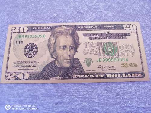 24k Gold Plated $20 Note