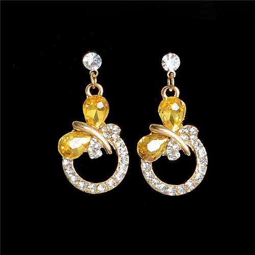 18Kt Gold Plated Jewellery sets Earring and necklace with Austrian Crystals Stone.... Unique Design!