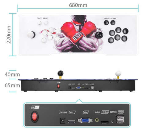 Pandora 2-Player Portable Gaming Console