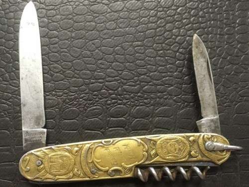 Vintage Kruger & De Wet pocket knife, blade by Carl Schlieper Solingen Germany