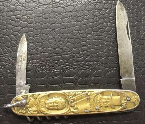 Vintage Kruger & De Wet pocket knife, blade by Carl Schlieper Solingen Germany