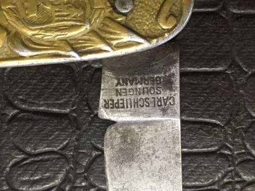 Vintage Kruger & De Wet pocket knife, blade by Carl Schlieper Solingen Germany