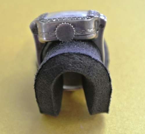 Sterling Silver Vintage Marcasite Ladies Watch Ring