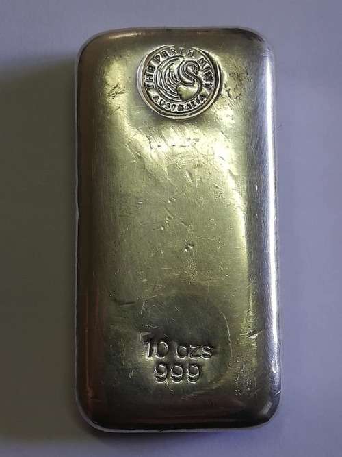 Silver 10oz Bar - Perth Mint Australia