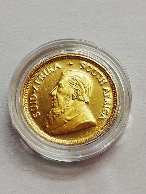 Proof encapsulated 1/10 Kruger Rand 1985