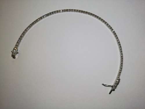 Browns Forever 18ct White Gold Tennis Bracelet