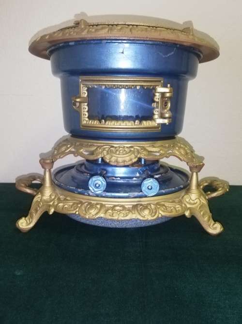 Haller Style Enamelware Stove - Complete