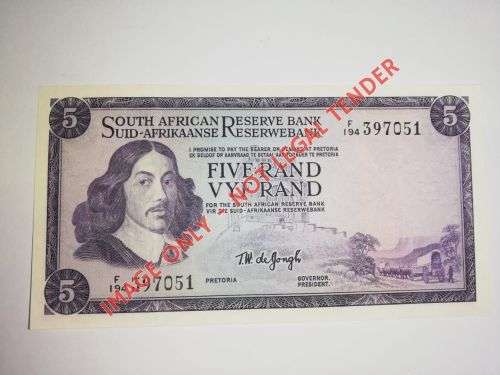 Eng / Afr R 5 De Jongh - 1967 - SN: F194 397051
