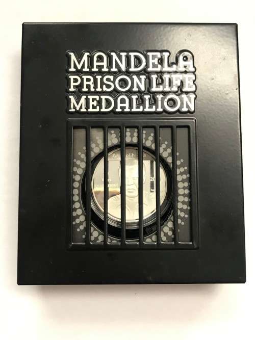 House of Mandela Royal African Mint  1oz Silver Mandela Prison Life Medallion