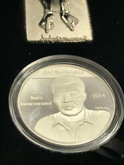 House of Mandela Royal African Mint  1oz Silver Mandela Prison Life Medallion