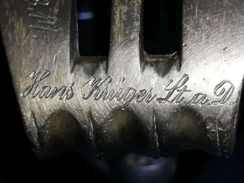 Possible Bavarian Sword - inscribed date 19.4.14