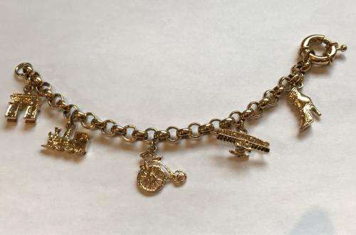 Gold plated Charm Bracelet