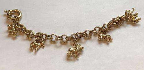 Gold Plated Charm Bracelet