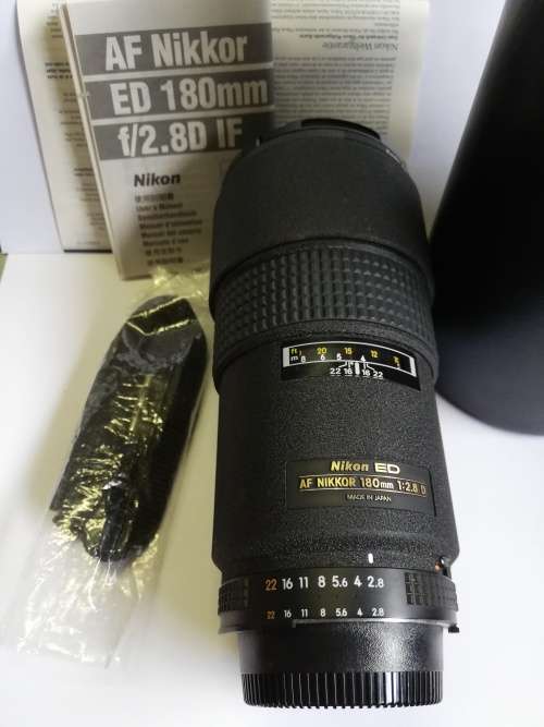 Nikkor lens AF 180mm f/2 8d if-ed