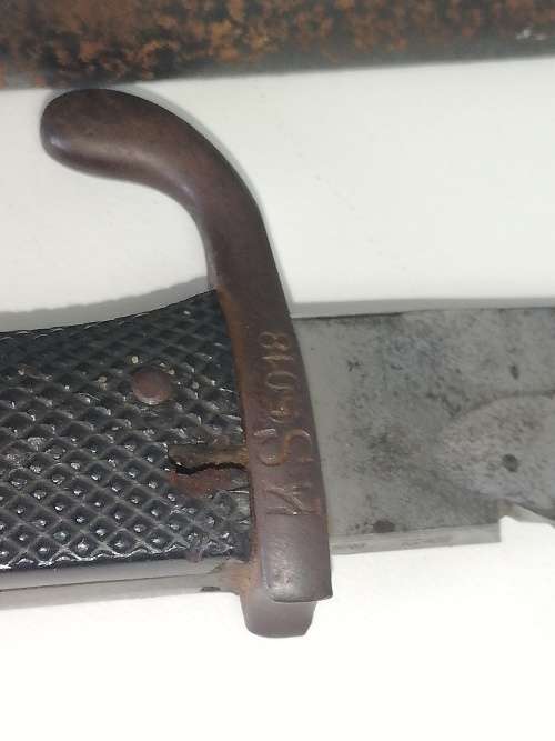 Erfurt Sawback Bayonet with Scabbard