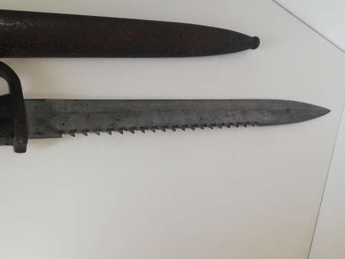 Erfurt Sawback Bayonet with Scabbard