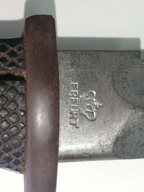 Erfurt Sawback Bayonet with Scabbard