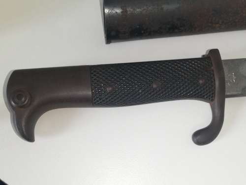 Erfurt Sawback Bayonet with Scabbard