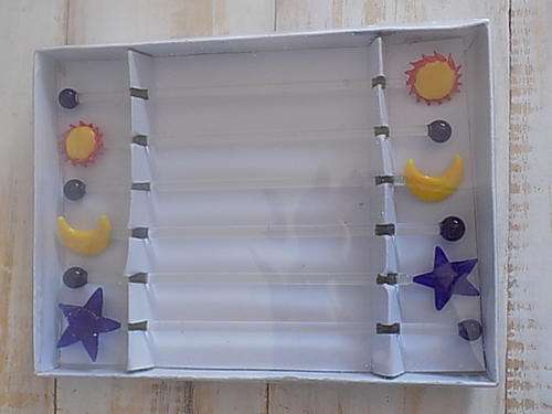 Set of Six Sun, Moon and Star Drink Stirrers