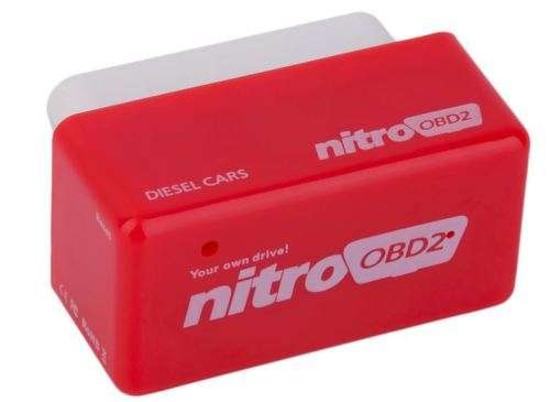 OBD2 Plug and Play OBDII Performance Chip Tuning Box for Diesel Vehicle (Red)