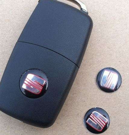 (Local) 14mm Replacement Key Emblem Badge for SEAT