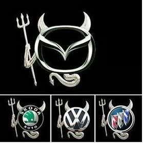 3D Trident Sticker Car Logo