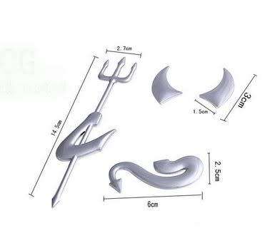 3D Trident Sticker Car Logo