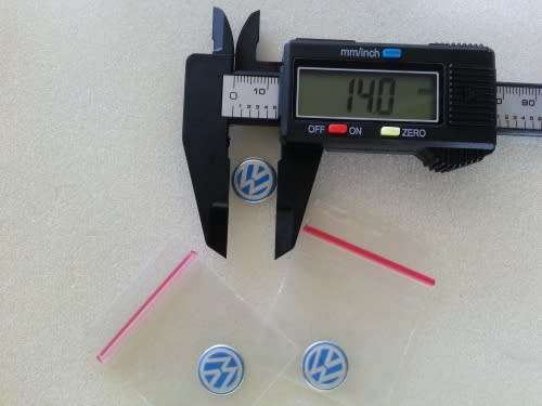 14mm Replacement Blue VW Key Badge