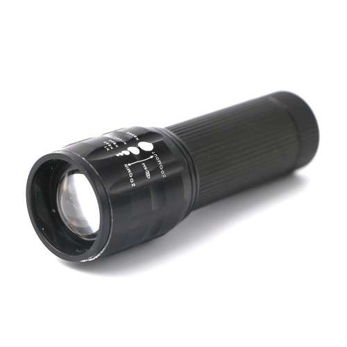 Sale - Q5 2000 Lumens Waterproof Mini Black LED Flashlight 3 Modes Zoomable Tactical Torch