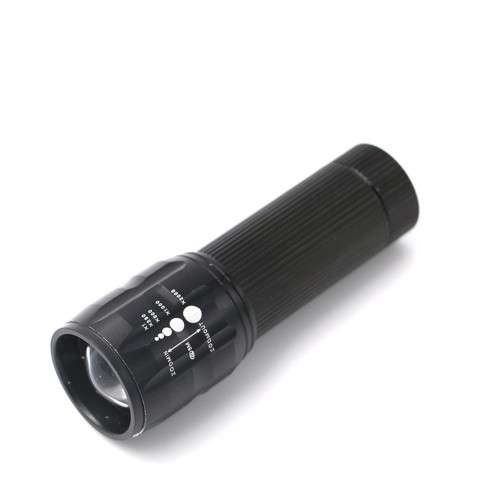 Sale - Q5 2000 Lumens Waterproof Mini Black LED Flashlight 3 Modes Zoomable Tactical Torch