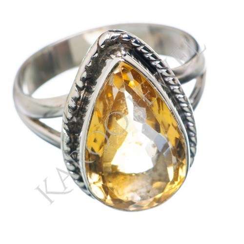 KJ COLLECTION - Natural CITRINE in Sterling Silver (size 7 / O)